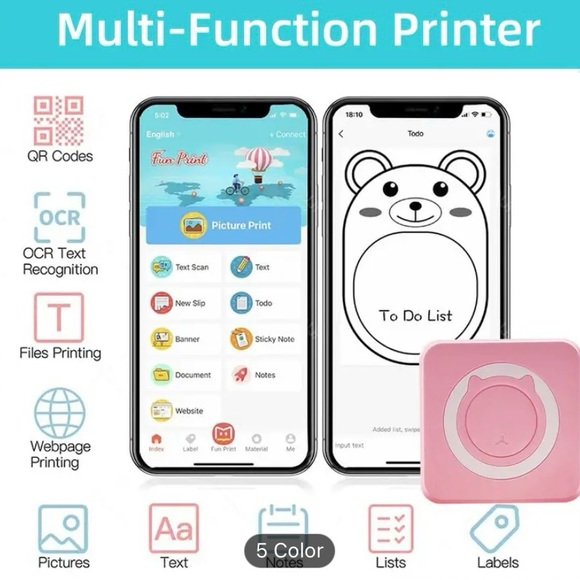 Mini portable printer - Picture 4 of 12